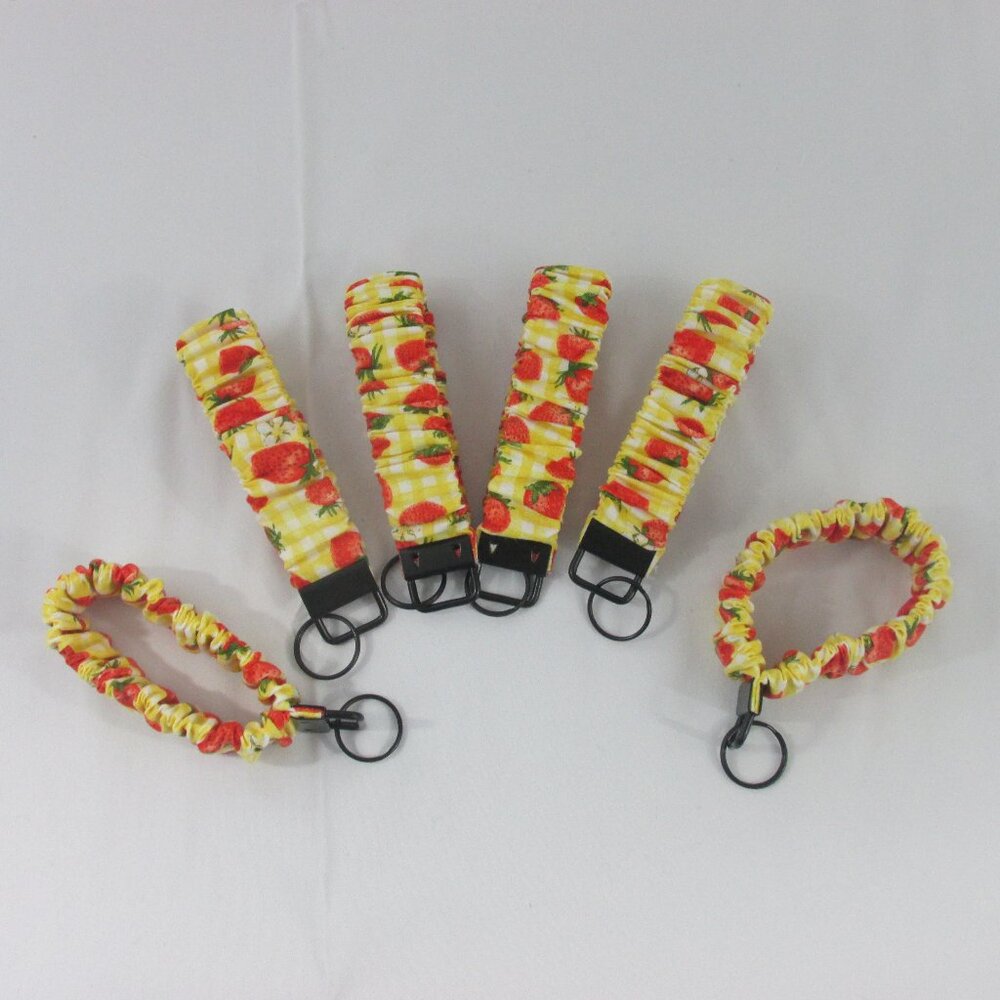 Strawberry Wristlet Keychain